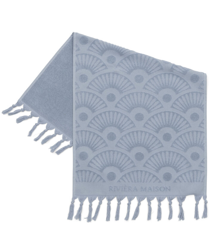Handdoeken 50x100 - RM Wave Towel - Blauw - 1 Stuks image number 0
