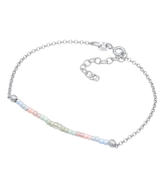Bracelet Perles Pour Femmes Boules Pastel En Argent Sterling 925