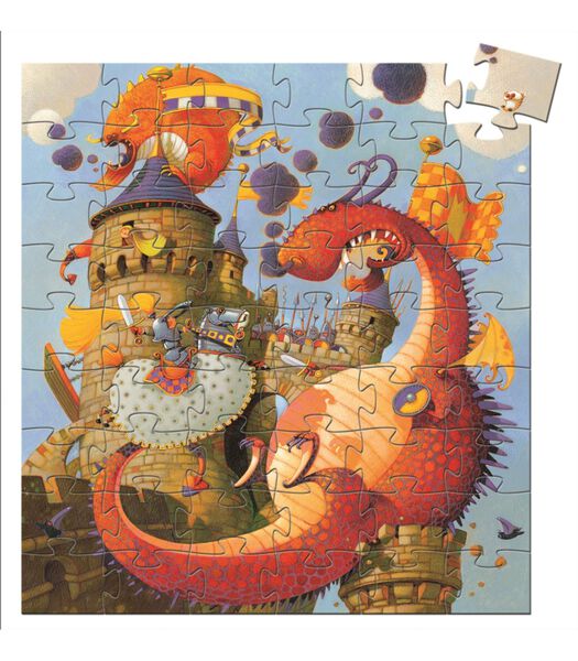 silhouetpuzzels Vaillant and the dragon - 54pds