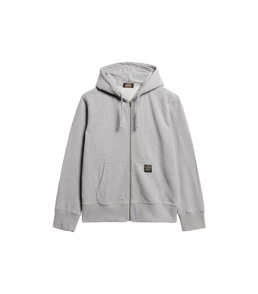 Casual zip-up hoodie met contrasterende stiksels