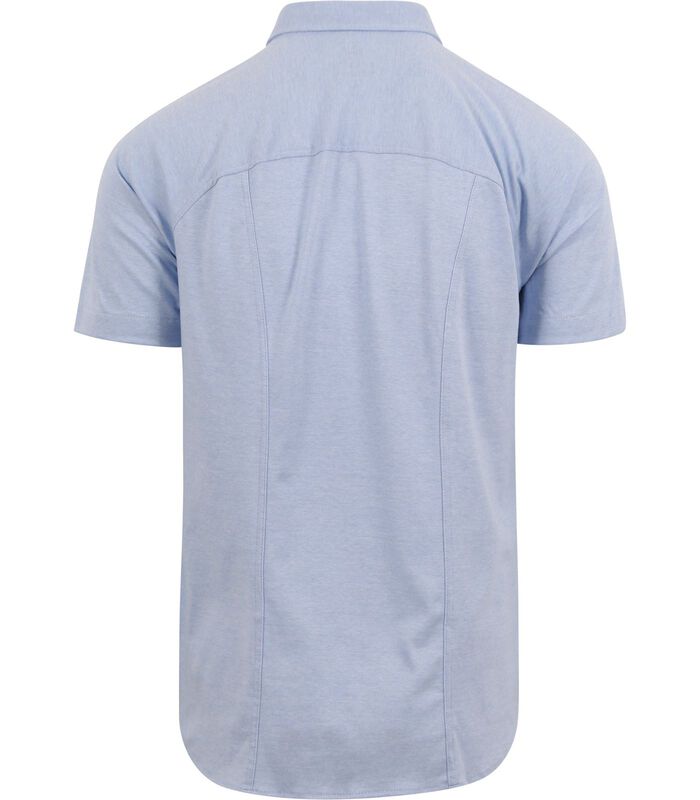 Short Sleeve Overhemd Lichtblauw Melange image number 3
