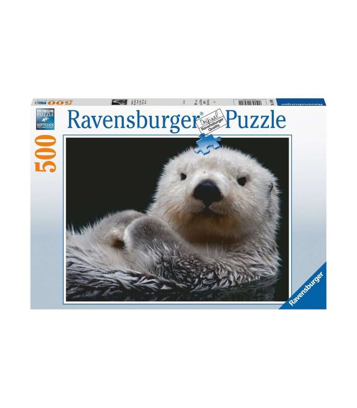 Puzzel 500 stukjes Schattige kleine otter image number 0
