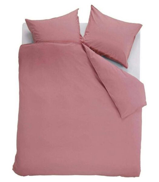 Housse de couette Cotton Uni Pink Coton