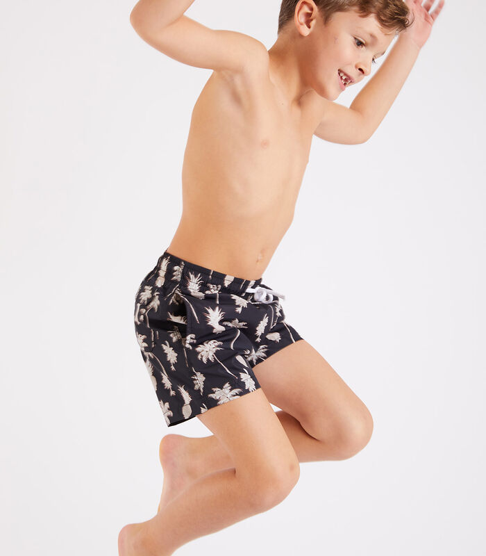 Air Seashellmen zwembroek met palmboomprint voor jongens image number 2