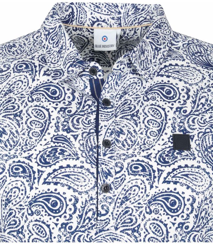 M25 Polo Paisley Blauw image number 1