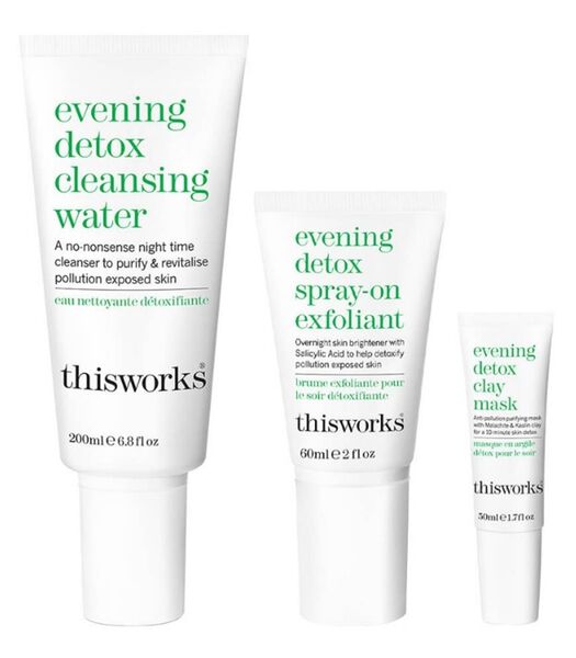 Evening Detox Skin Solutions - 200 ml + 60 ml + 5 ml