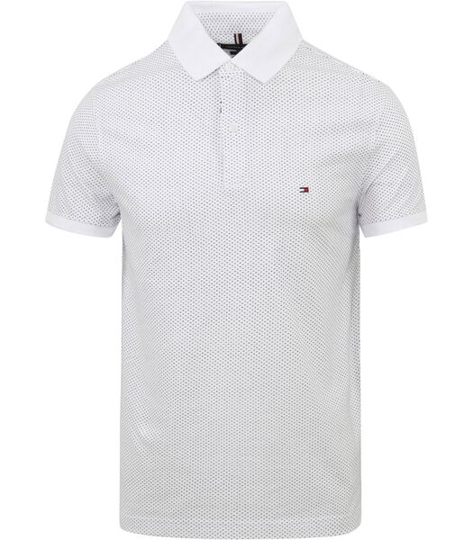 Tommy Hilfiger Polo Shirt Imprimé blanc