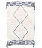 Marokkaans berber tapijt pure wol 136 x 213 cm image number 0