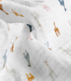 50 cm bed slaapzak met giraffenpatroon, BIO MOUSSELINE image number 4