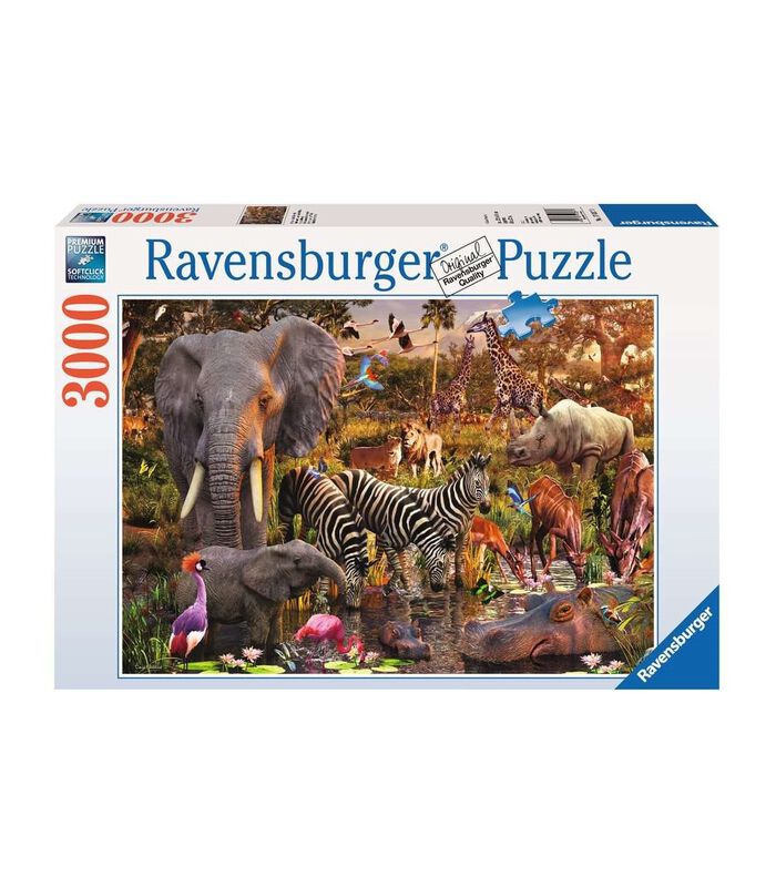 Puzzle 3000 p - Animaux du continent africain image number 2