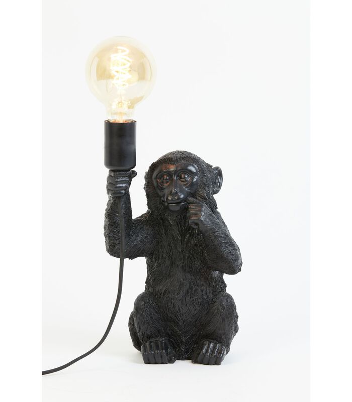 Tafellamp Monkey - Zwart - 13x12,5x23,5cm image number 2