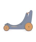 Chariot de rangement et trotteur en bois 2 en 1 de  - Bleu ardoise image number 3
