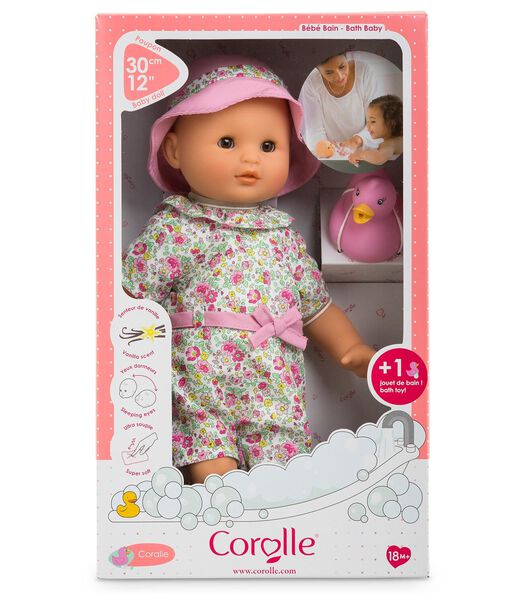 Mijn eerste baby - babypop Badtijd pop Coralie incl. badkleding - 30 cm