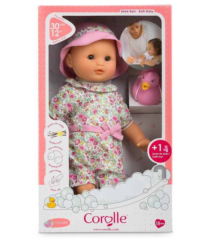 Mijn eerste baby - babypop Badtijd pop Coralie incl. badkleding - 30 cm image number 1