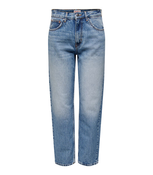 Jeans rechte hoge taille vrouw Robyn