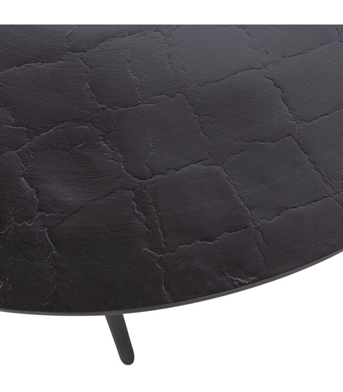 Table Basse  - Aluminium - Antique Noir/Marron - 40x100x100  - Cres image number 1