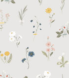 WILDFLOWERS - Papier peint enfant - Motif fleurs de prairie image number 0