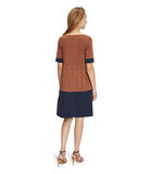Jersey jurk met colour blocking image number 1