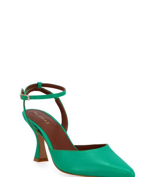 Cinderella Shiny - Escarpins en cuir vert
