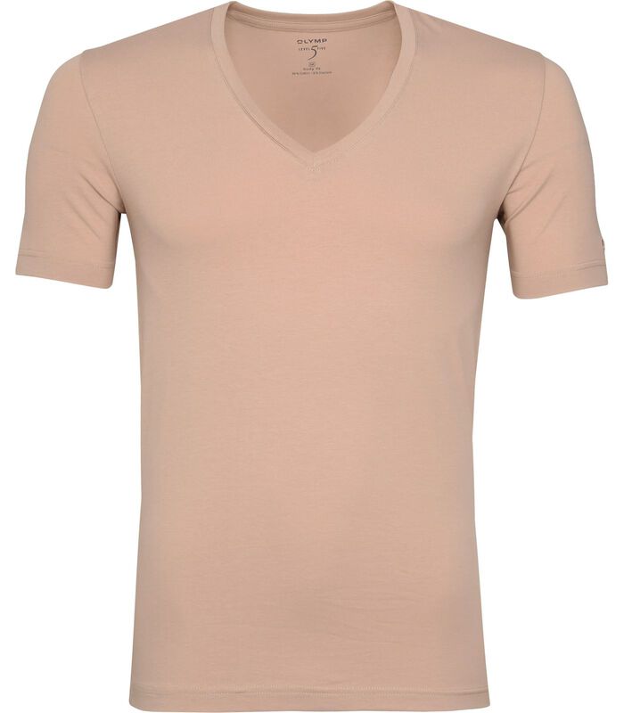 T-Shirt V-Hals Nude image number 0