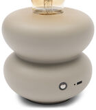 Finley Bulb tafellamp oplaadbaar LED Beige - burealamp draadloos image number 3