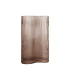 Vase Allure Wave - Marron chocolat - 9,5x27cm image number 3
