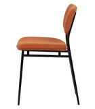 Lot de 2 chaises de table - Polyester - Orange - 77x48x52 - Dané image number 2