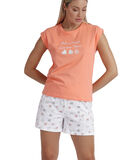 Pyjama's loungewear korte broek t-shirt Always Love You image number 0