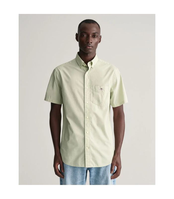Gant Overhemd Short Sleeve Lichtgroen image number 1